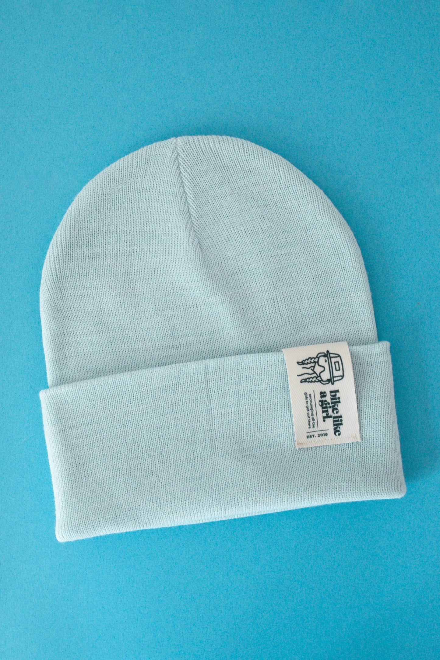 Bike Like a Girl Beanie – Sky