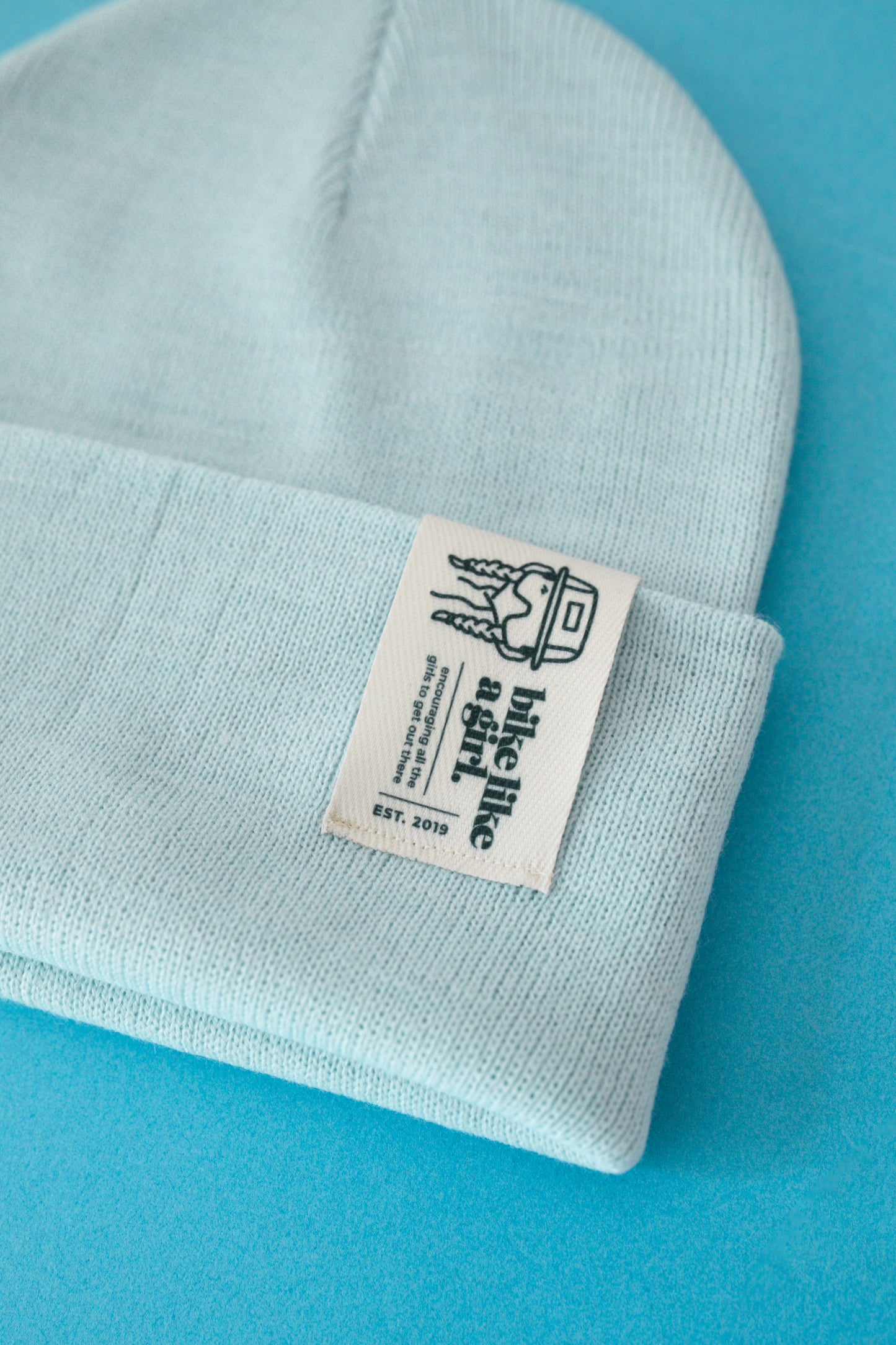 Bike Like a Girl Beanie – Sky