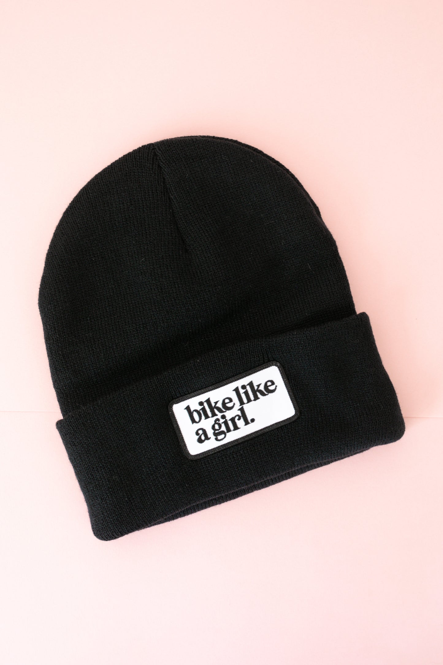 Bike Like a Girl Beanie – Black