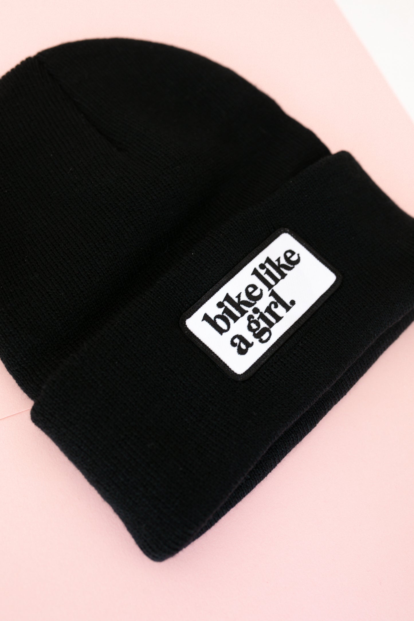 Bike Like a Girl Beanie – Black