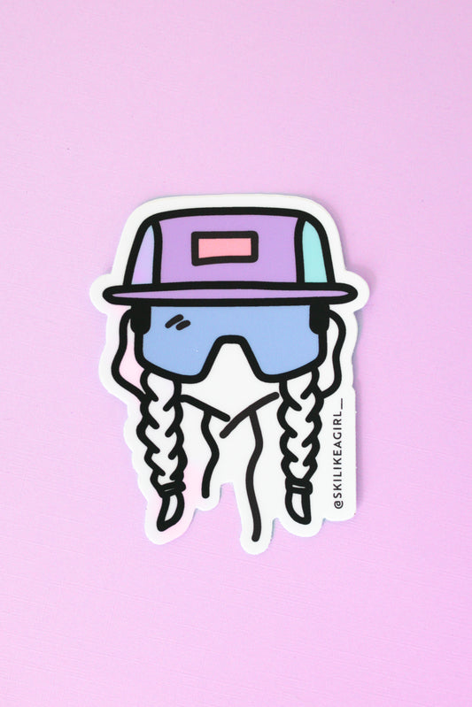 Bike Like a Girl Sticker – Purple