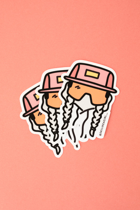 Bike Like a Girl Sticker – Peachy