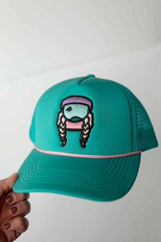 Sendy Trucker Hat – Teal