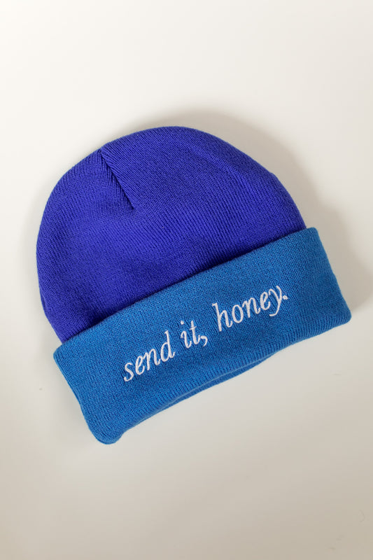 Send it, Honey Beanie – Cobalt