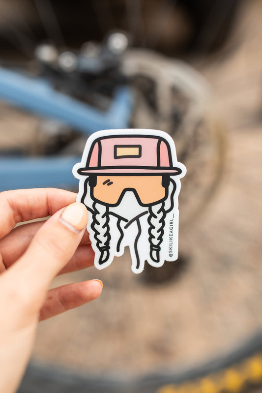 Bike Like a Girl Sticker – Peachy