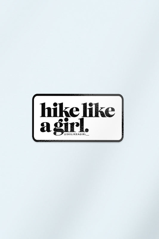 Hike Like a Girl Patch Sticker