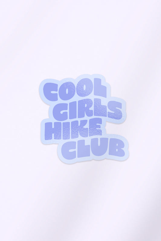 Cool Girls Hike Club Sticker - Periwinkle