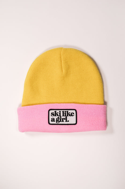 Lemonade Beanie with Patch
