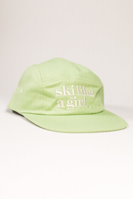 Ski Like a Girl 5 Panel Camp – Mint