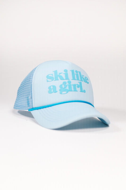 Ski Like a Girl Trucker – Sky