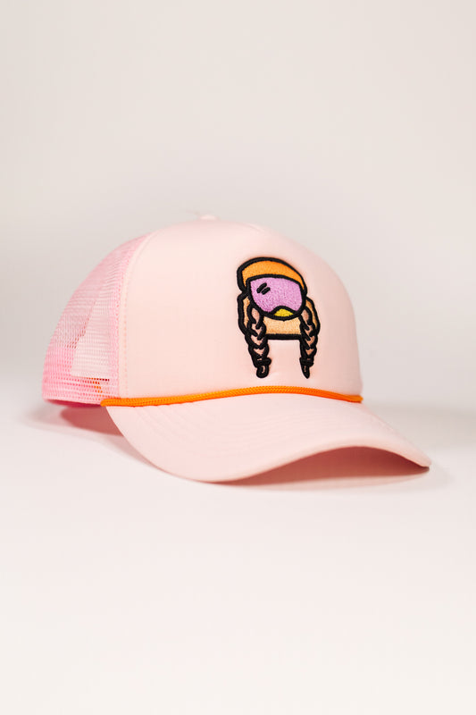 Sendy Trucker Hat – Pink