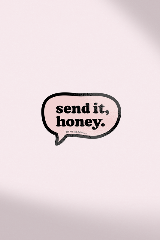 Send it, Honey Bubble Sticker – Pink