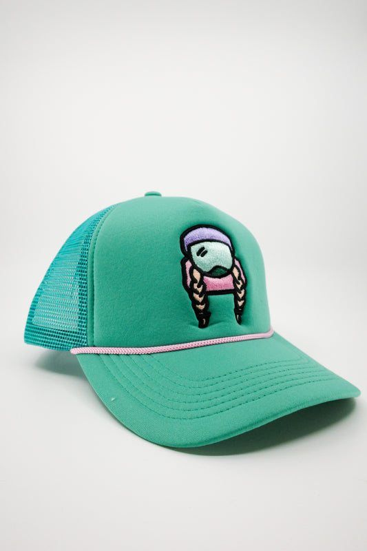 Sendy Trucker Hat – Teal