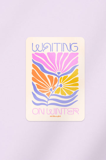 Waiting on Winter Blooms Sticker