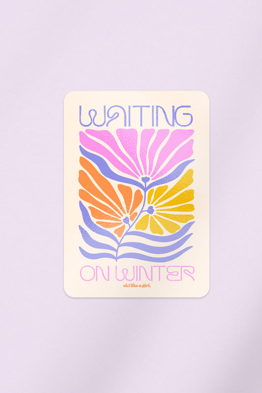 Waiting on Winter Blooms Sticker