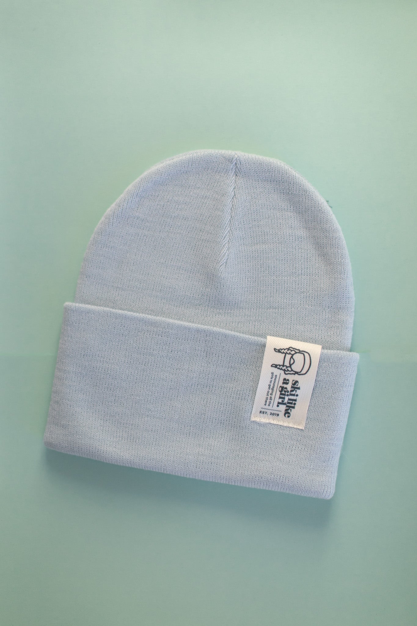 Sky Beanie with Tag