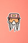 Bike Like a Girl Sticker – Peachy