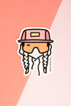 Bike Like a Girl Sticker – Peachy