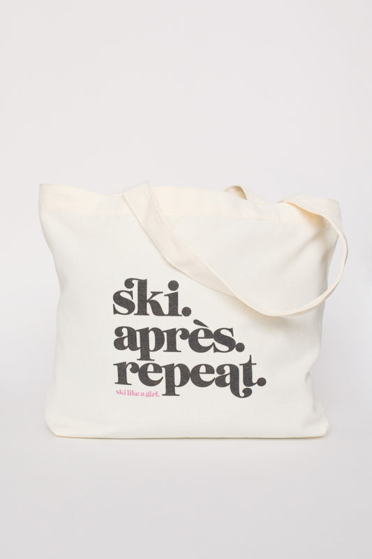 Ski Après Repeat Tote Bag