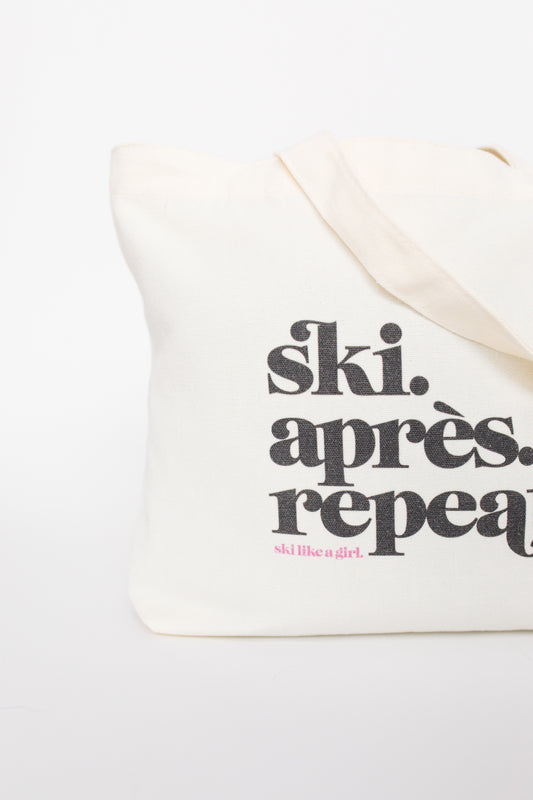 Ski Après Repeat Tote Bag