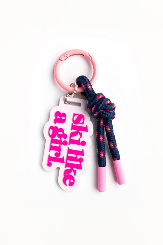 Ski Laps Bag Charm | Rope Keychain & Backpack Clip