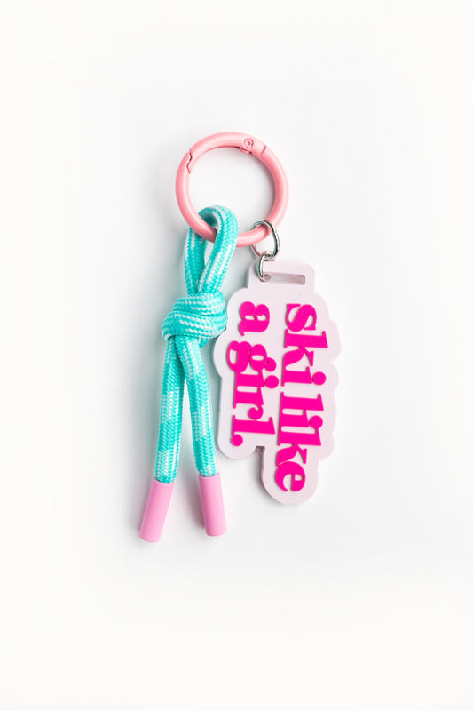 Ski Candy Bag Charm | Rope Keychain & Backpack Clip
