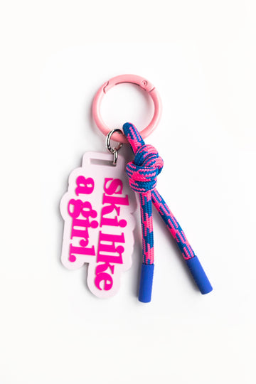 Ski Daydream Bag Charm | Rope Keychain & Backpack Clip