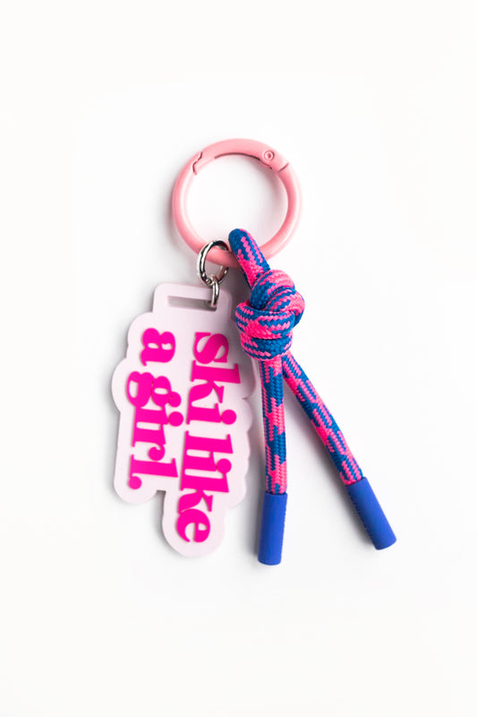 Ski Daydream Bag Charm | Rope Keychain & Backpack Clip