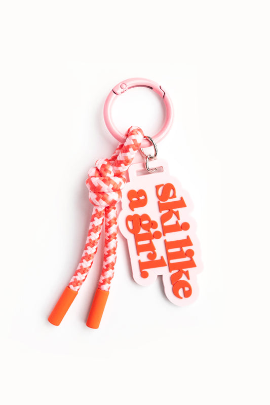 Ski Crush Bag Charm | Rope Keychain & Backpack Clip