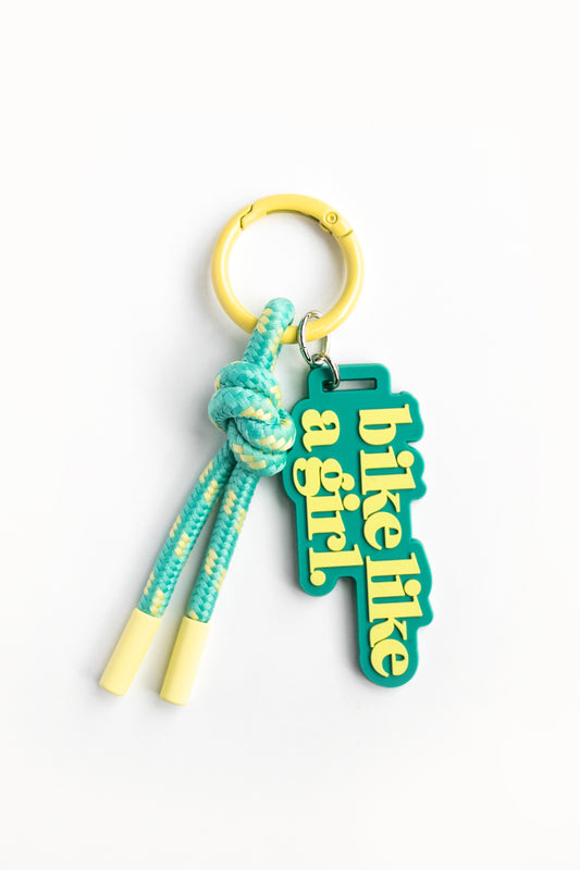 Bike Flow Bag Charm | Rope Keychain & Backpack Clip