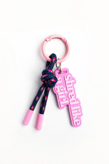 Shred Party Lap Bag Charm | Rope Keychain & Backpack Clip