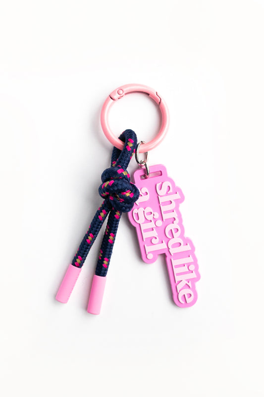 Shred Party Lap Bag Charm | Rope Keychain & Backpack Clip