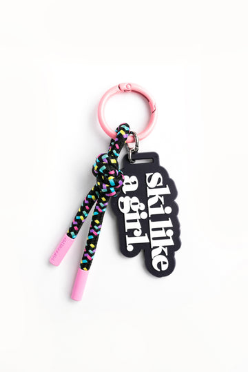 Ski Colorpop Bag Charm | Rope Keychain & Backpack Clip