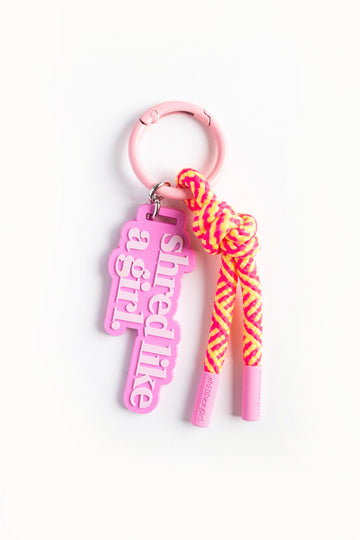 Shred Glow Bag Charm | Rope Keychain & Backpack Clip