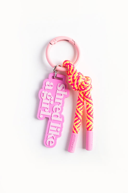 Shred Glow Bag Charm | Rope Keychain & Backpack Clip