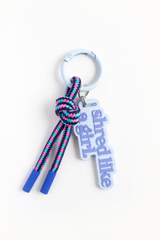Shred Jam Bag Charm | Rope Keychain & Backpack Clip