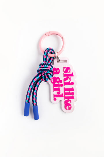 Ski Jam Bag Charm | Rope Keychain & Backpack Clip