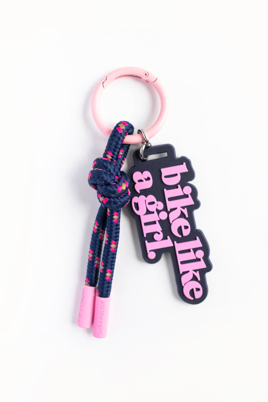 Bike Roller Bag Charm | Rope Keychain & Backpack Clip