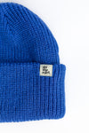 Knit Tag Beanie – Cobalt