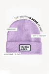 Youth Classic Patch Beanie - Lilac