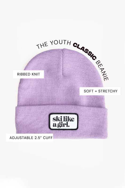 Youth Classic Patch Beanie - Lilac