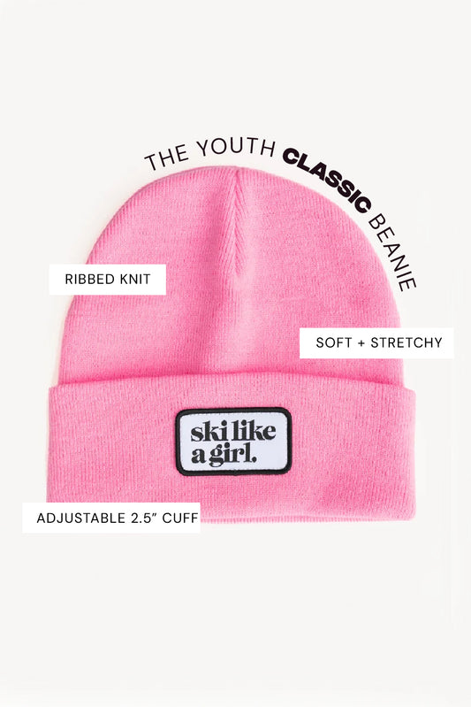Youth Classic Patch Beanie - Barbie
