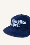 Bike Like a Girl Corduroy 5 Panel - Navy