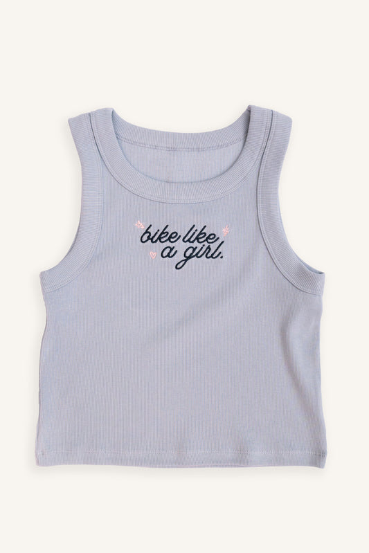 Bike Like a Girly Ribbed Tank