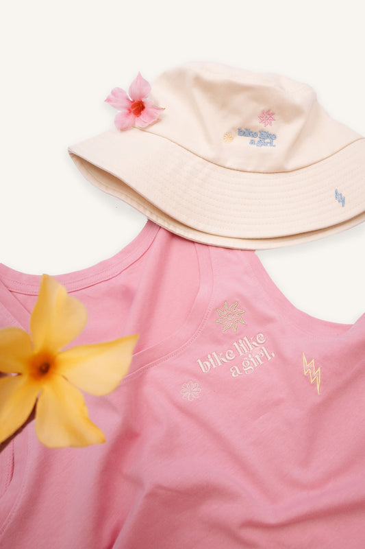 Bike Like a Girl Vibes Crop Tank