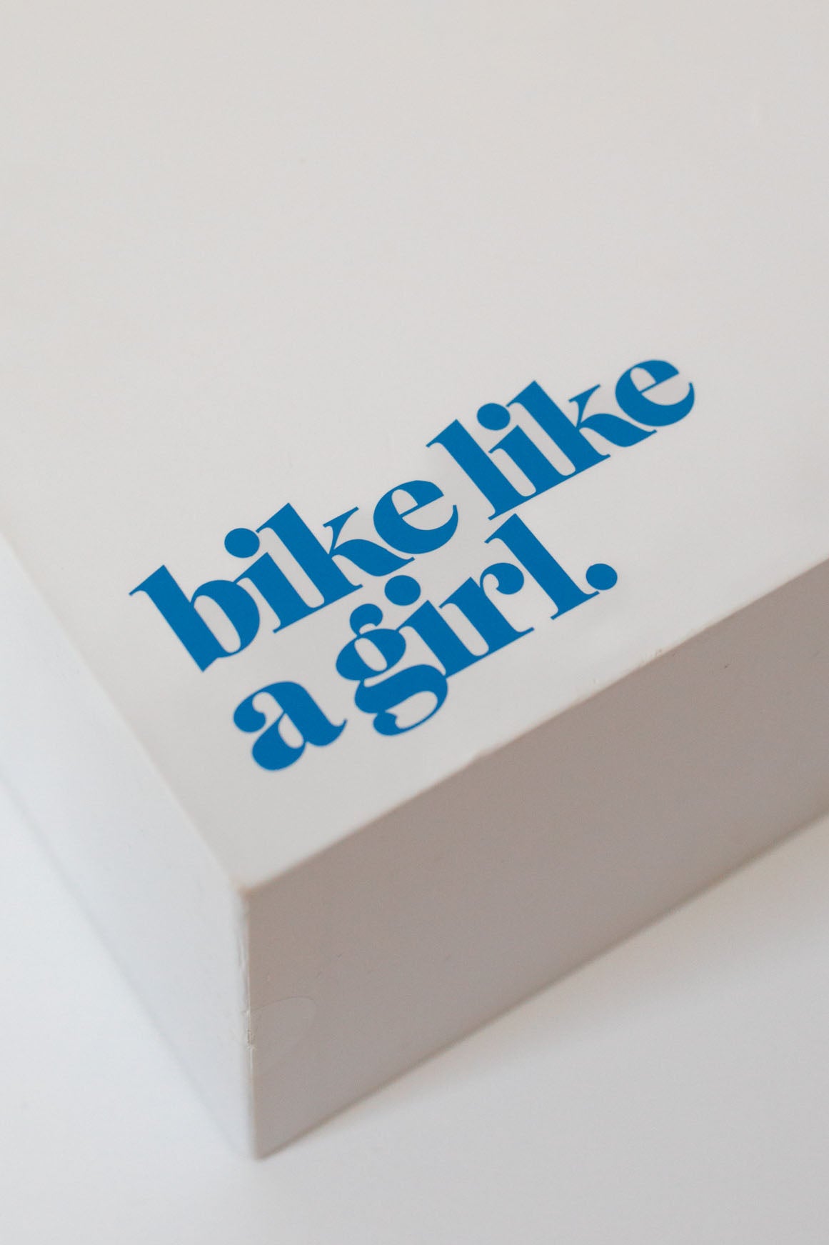 Bike Like a Girl Transfer Sticker – Blue