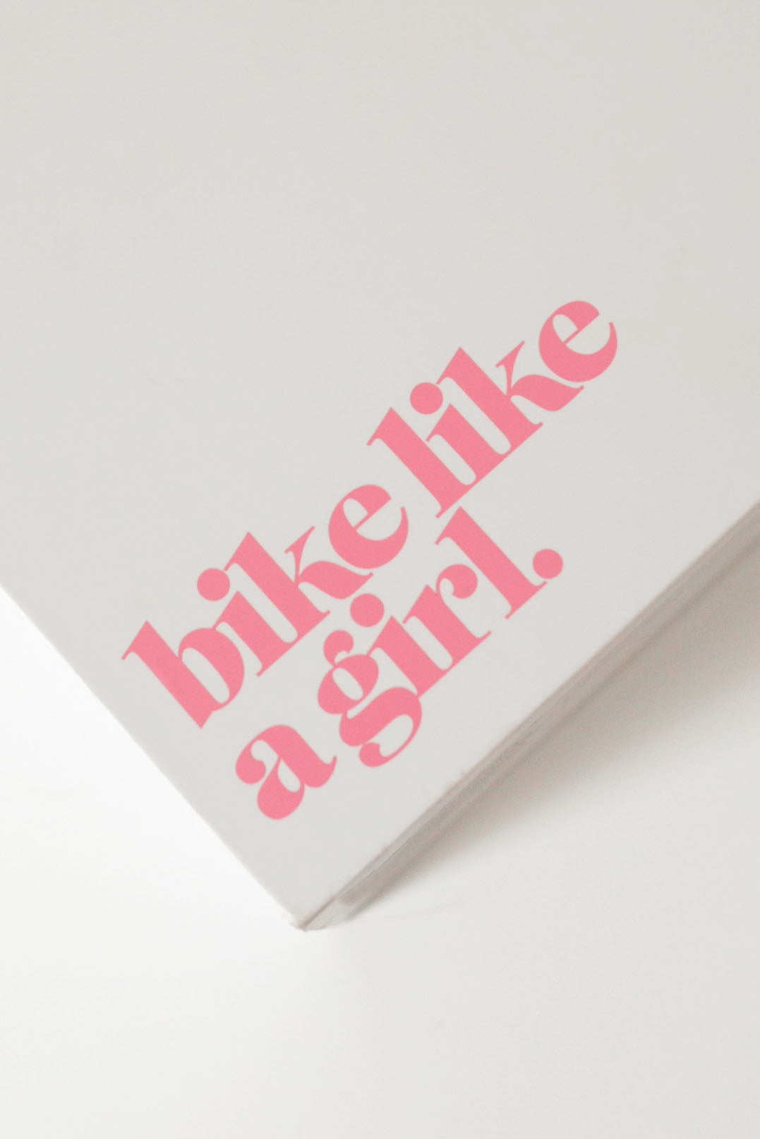 Bike Like a Girl Transfer Sticker – Pink