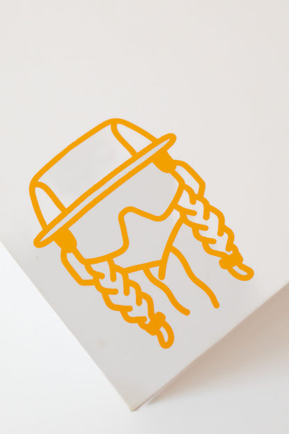 Sendy Biker Transfer Sticker – Orange