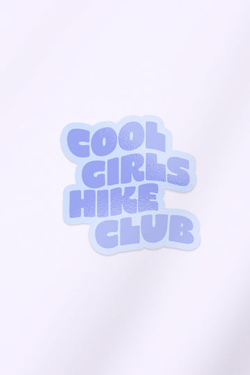 Cool Girls Hike Club Sticker - Periwinkle