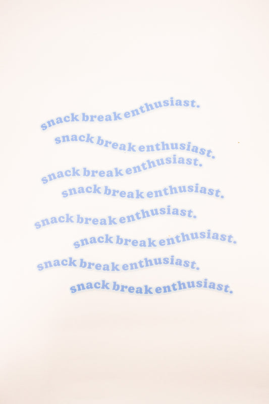 Snack Break Enthusiast Sticker
